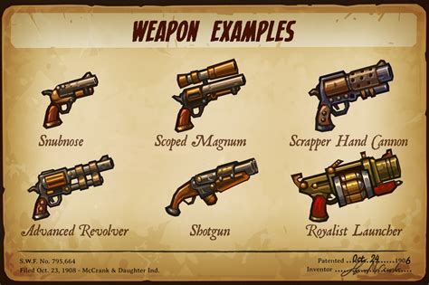 steam heist|steamworld heist weapons.